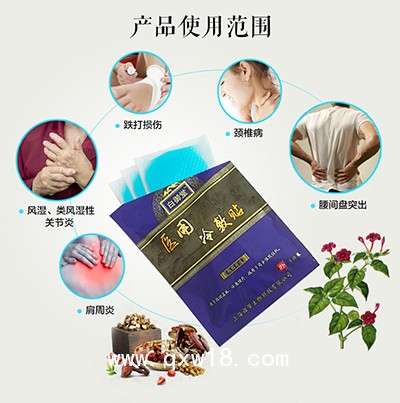 上海諾幫白御堂冷敷貼，運(yùn)動(dòng)損傷冷敷理療