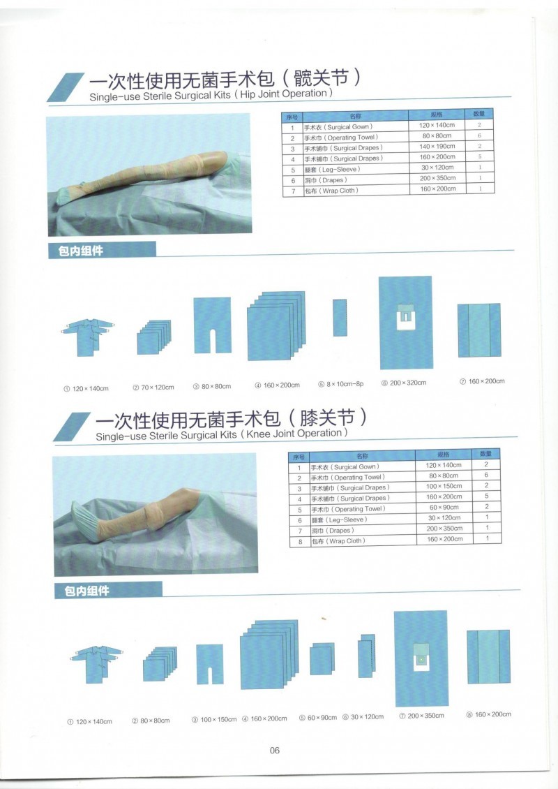 一次性無菌手術(shù)包，產(chǎn)包，介入手術(shù)包