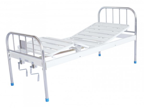 ZJ-E14A二功能護(hù)理床不銹鋼床頭(條式床面）