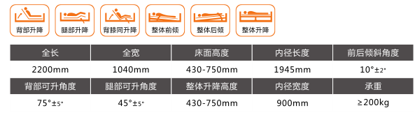 山東眾佳E6 五功能電動護(hù)理床