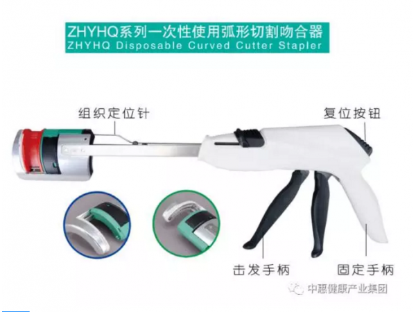 一次性使用弧形切割吻合器，弧形切割吻合器