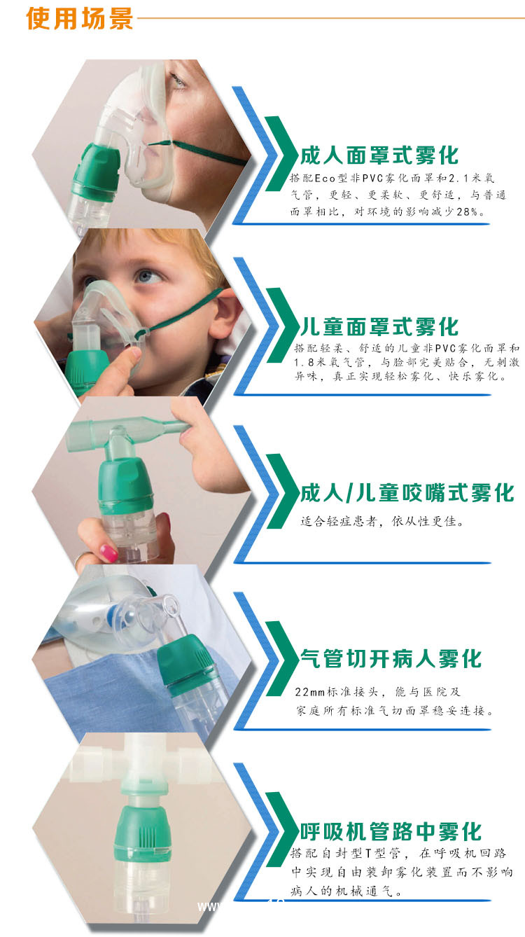 英特賽克-進口創(chuàng)新非PVC材質-兒童霧化面罩套裝