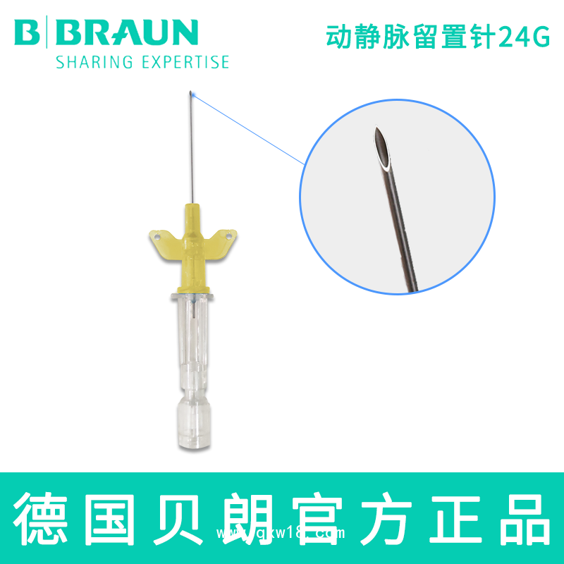 德國貝朗動靜脈留置針I(yè)ntrocan-W英初康24G直型密閉式帶翼