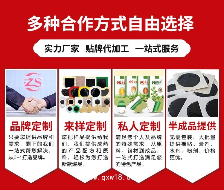 膏藥貼牌代加工廠家/可定制貼劑、液體膏藥、丸劑、膏劑等/提供樣品試用
