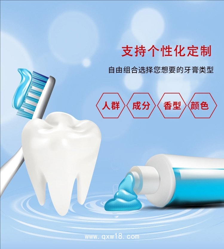 牙膏代加工廠家/二類械字號妝字號文號齊全，成人兒童牙膏OEM貼牌代加工