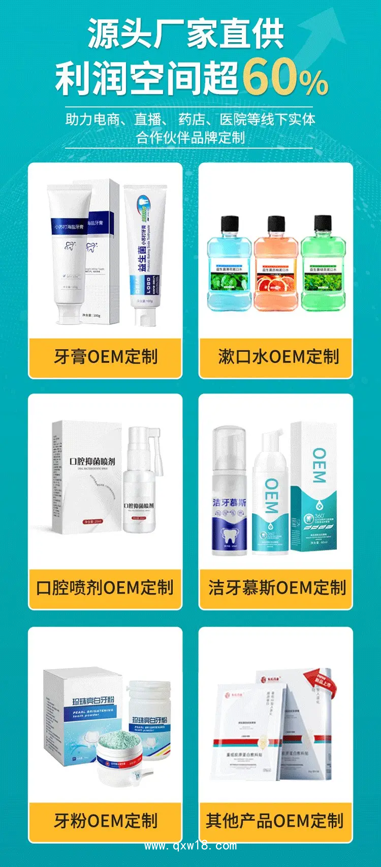 牙齒脫敏凝膠/醫(yī)用牙膏/械字號(hào)牙膏OEM貼牌代加工廠家