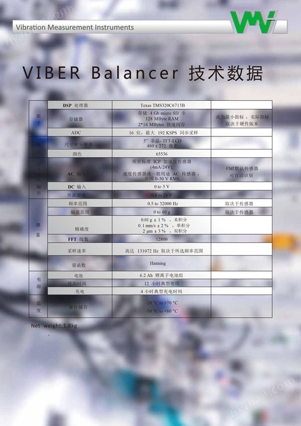 VMI手持式現(xiàn)場高速動平衡儀